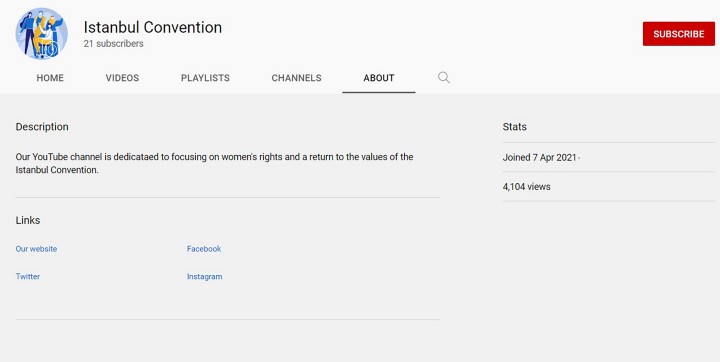 Picture shows the Istanbul Convention YouTube channel. Note: Image is a screenshot from YouTube. (YouTube/NewsX)