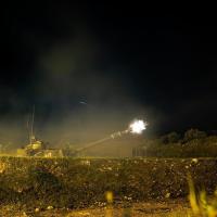 Israeli artillery responds to Lebanon Rocket Launch, Apr 2022