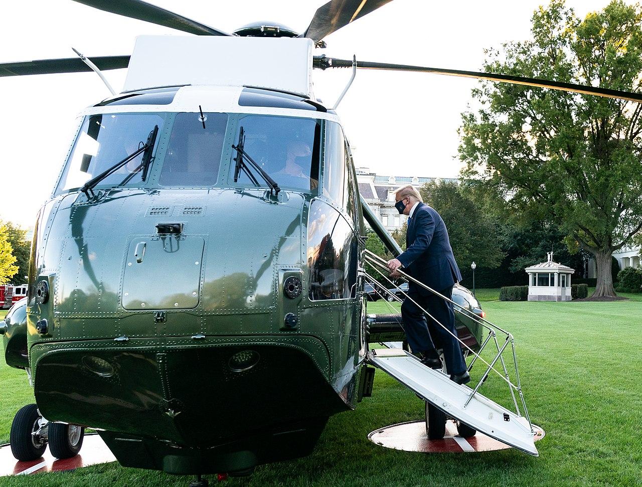 President Trump boards Marine One. White House photo.