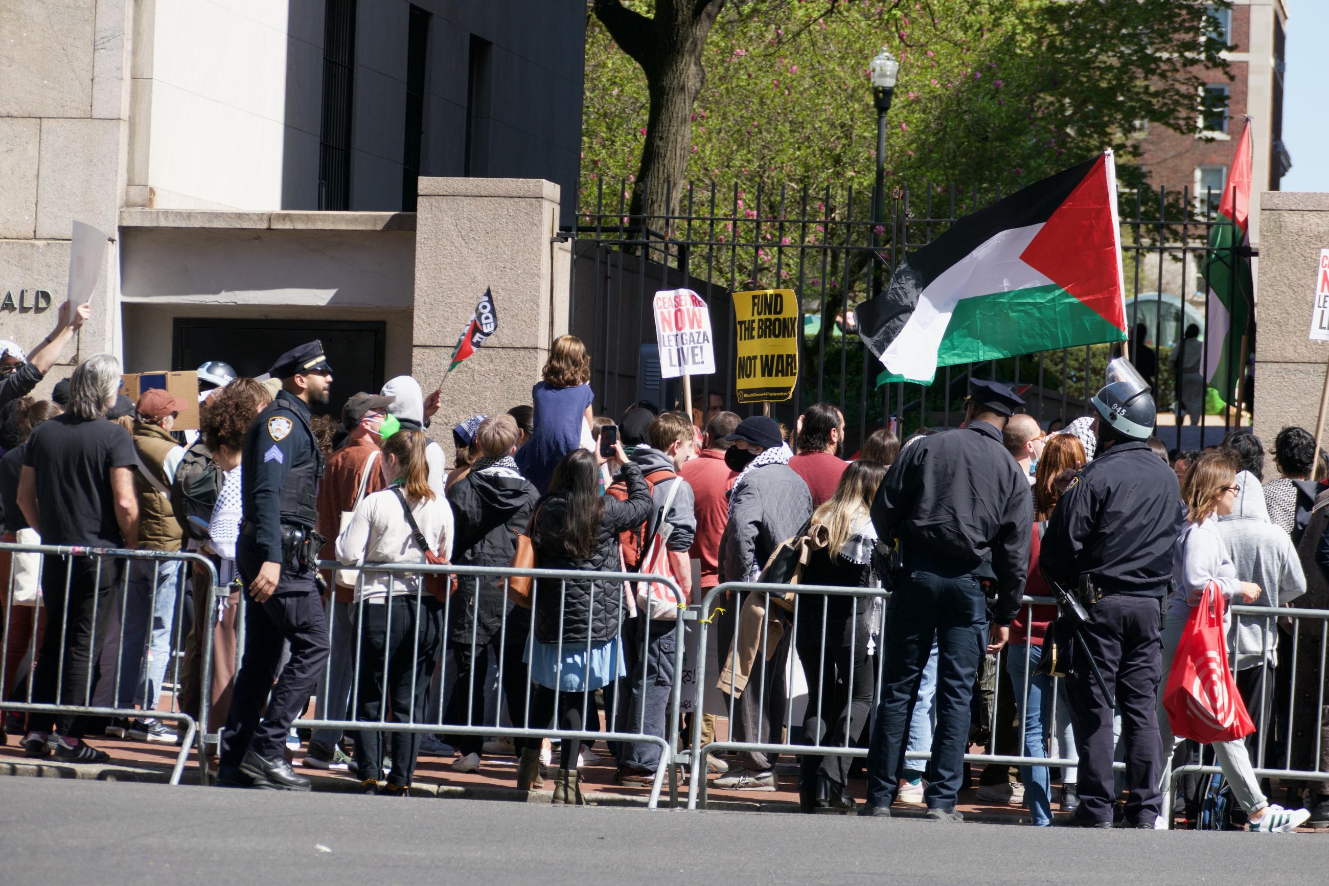 Columbia U pro Palestine march wikimedia